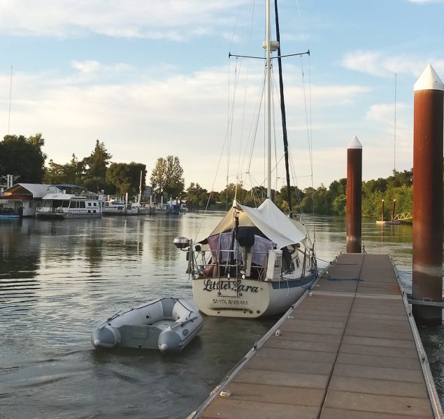 Little Lara with inflatable dinghy