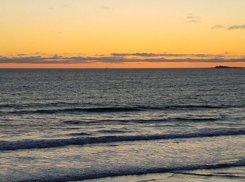 New Year's Island at sunset