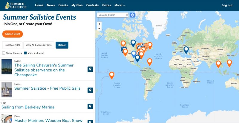 Summer Sailstice event map