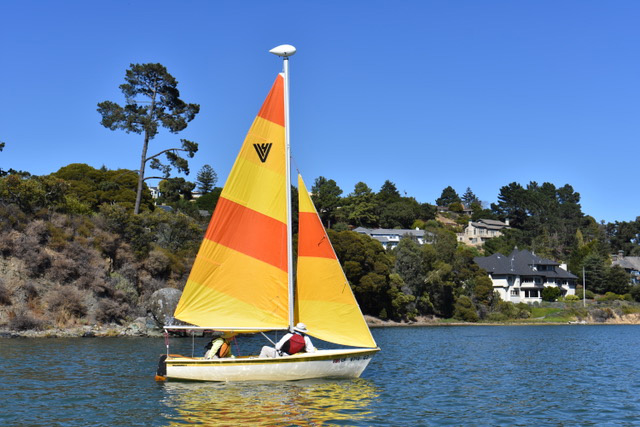 Holder 14 with orange sails.