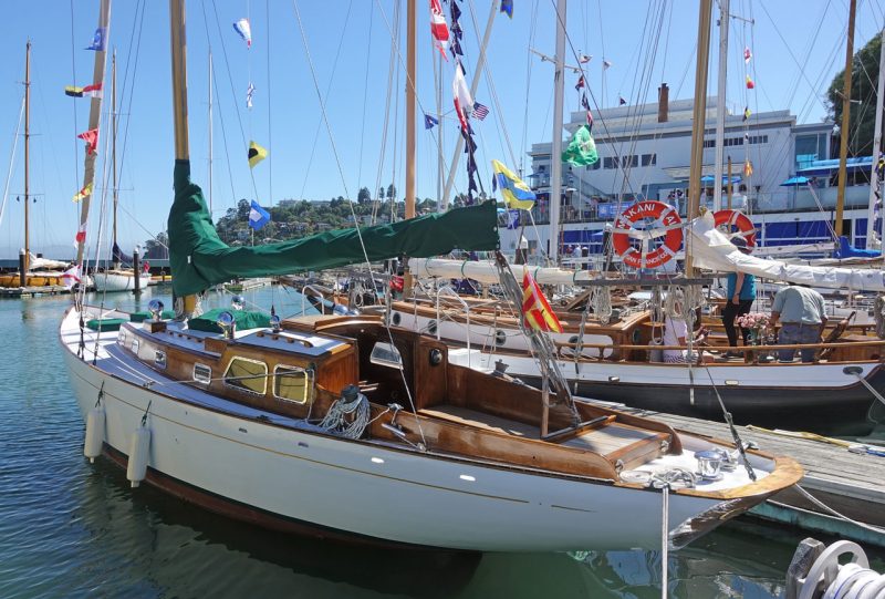 wooden boats at dock