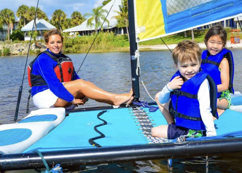 Taking some kiddos out for a sail while working in Florida