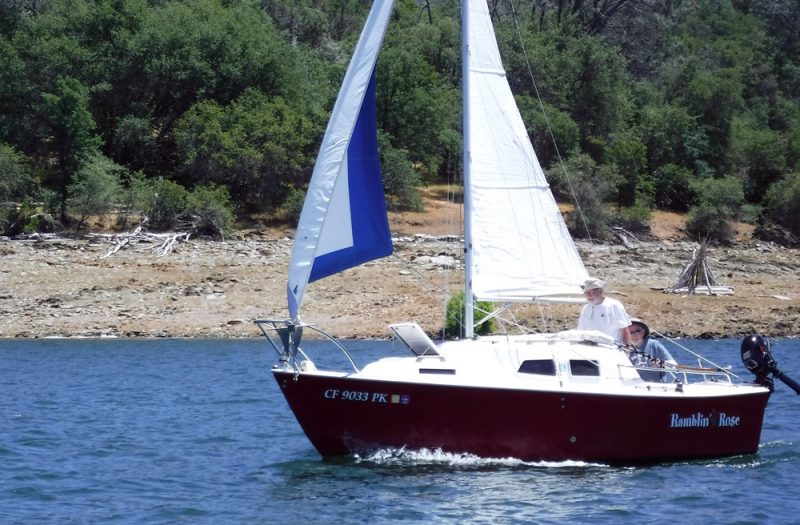 Ramblin' Rose sailing on Folsom lake