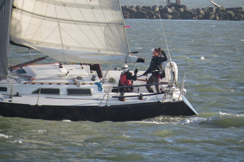 Joy Ride finishes the race with new owner pumping her fist