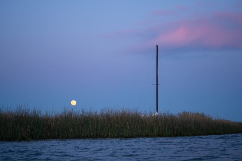 Middle Slough Moon Rise