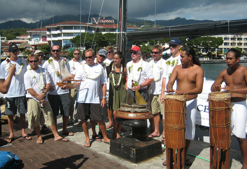 Magnitude80 crew in Tahiti