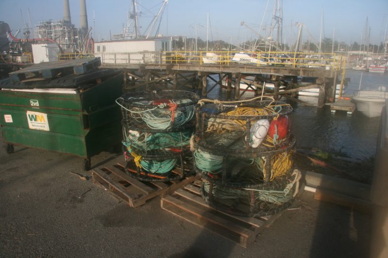 Crab fishing is a mainstay of Moss Landing activity