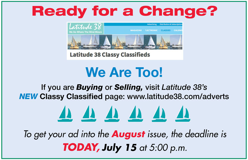 Classy Classified Deadline Is Today!