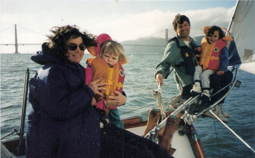 John Arndt and family under sail.