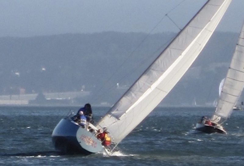 Summer Sailstice racing on the Bay