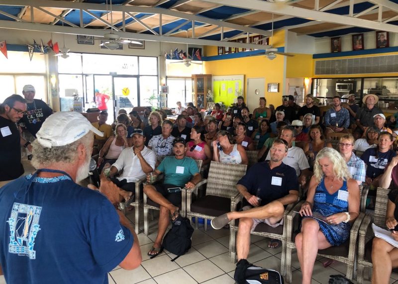 Pacific Puddle Jump briefing inside Vallarta YC.