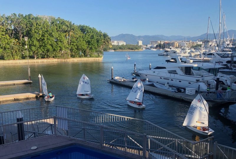 Small boats coming home to Vallarta Yacht Club