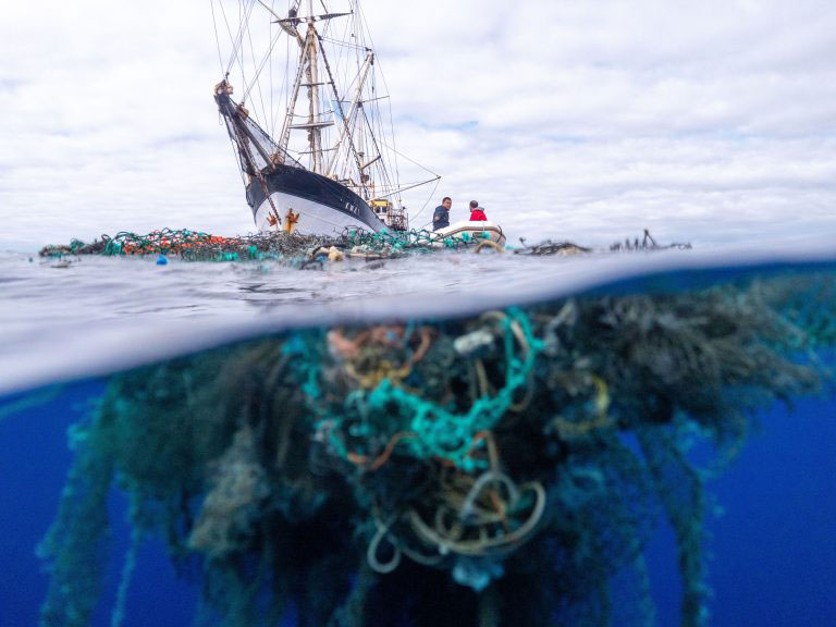 Nets underwater