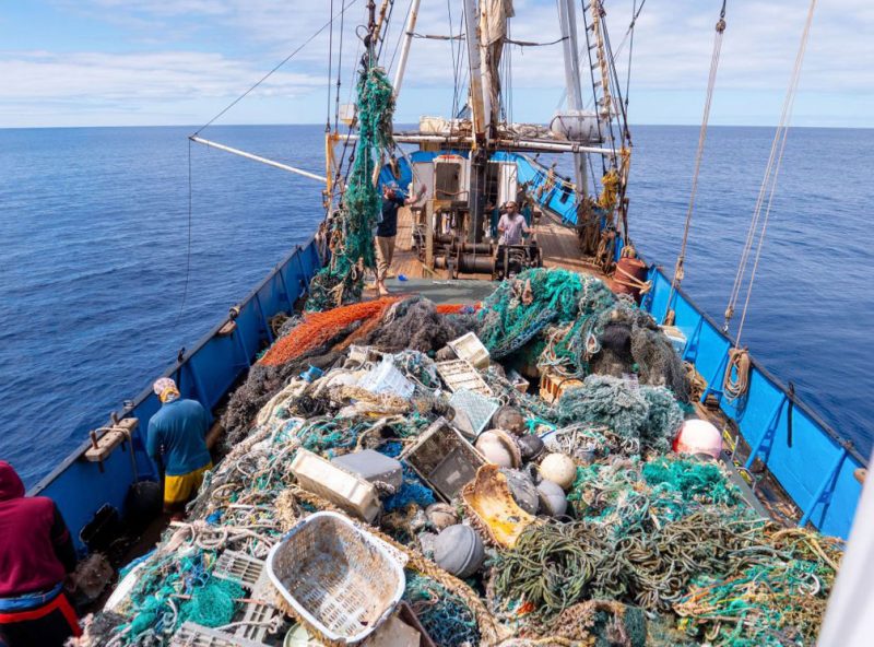 ship hold full of debris