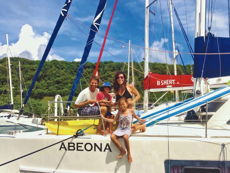 Mulim family aboard Abeona