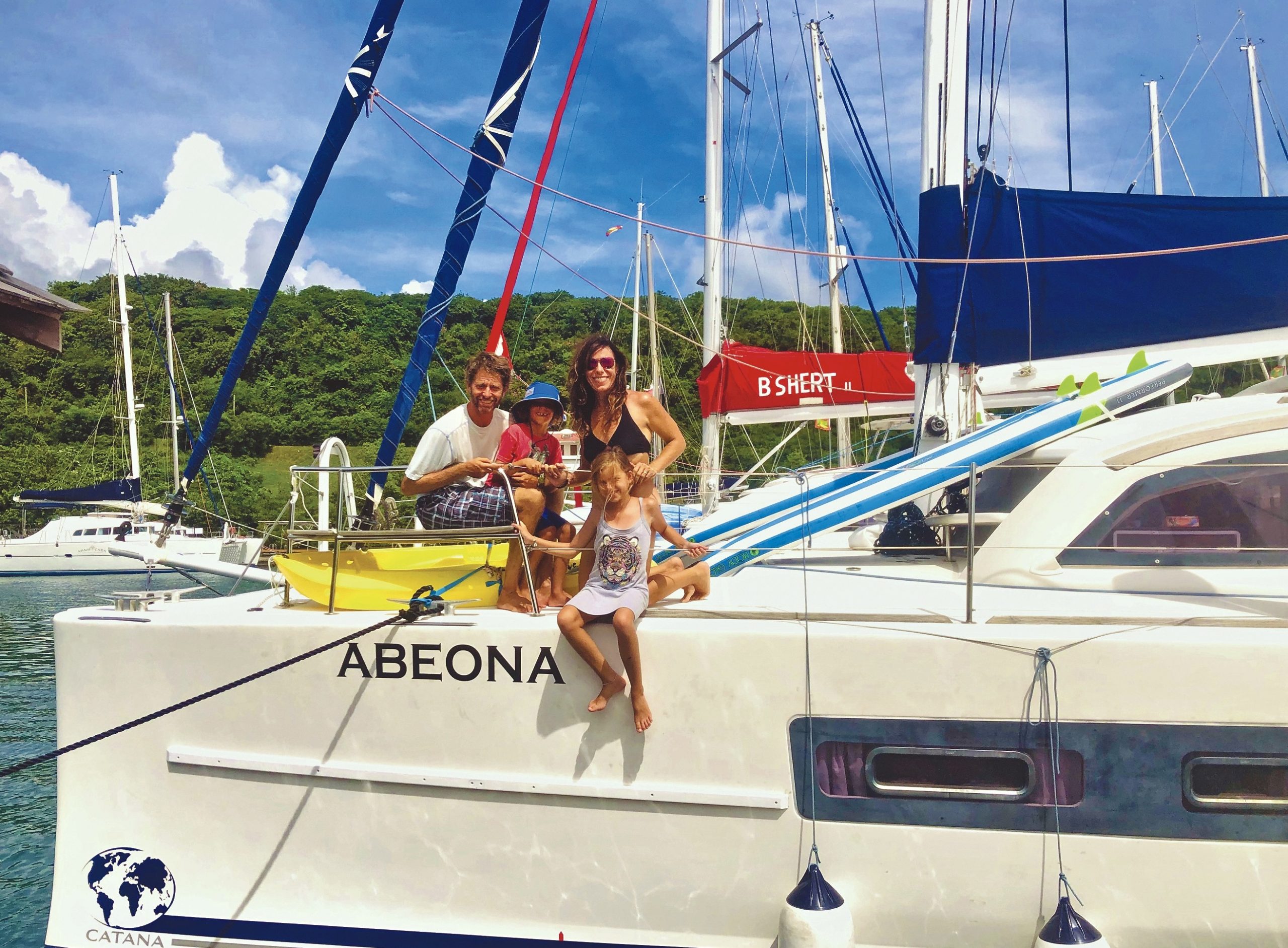 Mulim family aboard Abeona