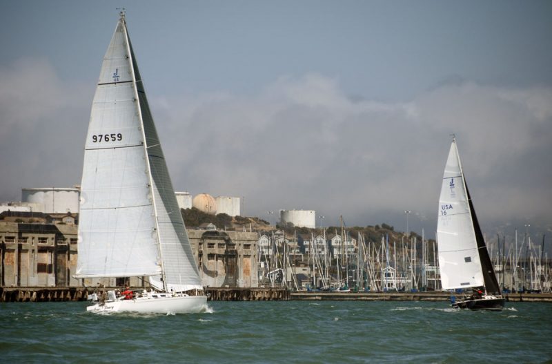 Sailing into Richmond Harbor