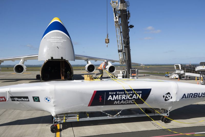 Shrink-wrapped boat and plane