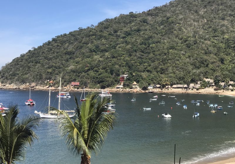 At anchor in Yelapa, Mexico