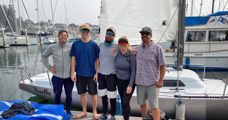 Kasatka crew at the dock