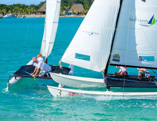 Hobie Cat crossing