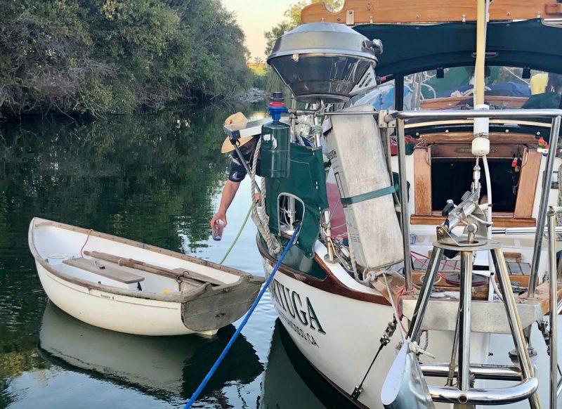 Dinghy with drink