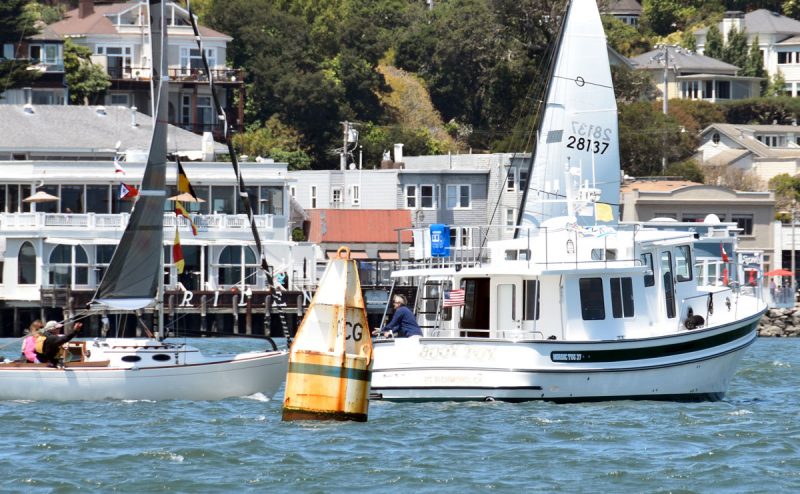 Coast Guard buoy off Sausalito