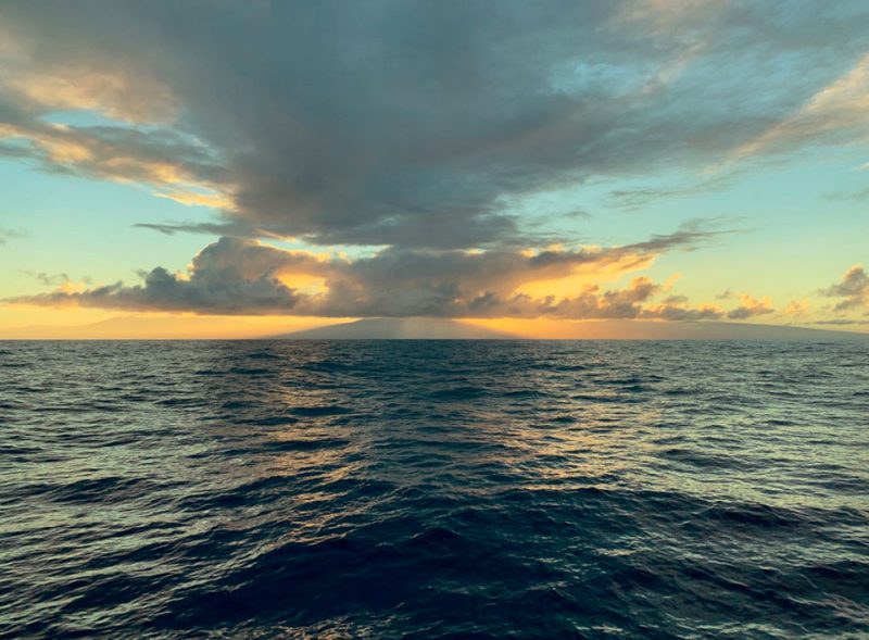 Moana Loa at sunset