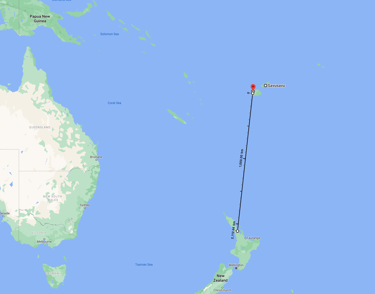 Fiji to New Zealand