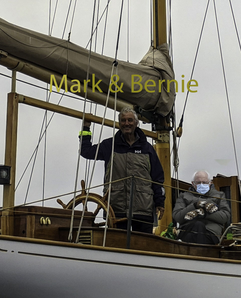 Mark and Bernie aboard 'Hurrica V'