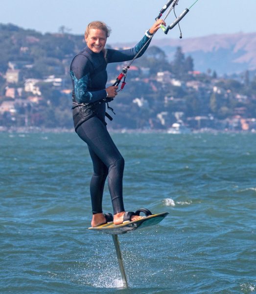 Daniela Moroz on foiling kite