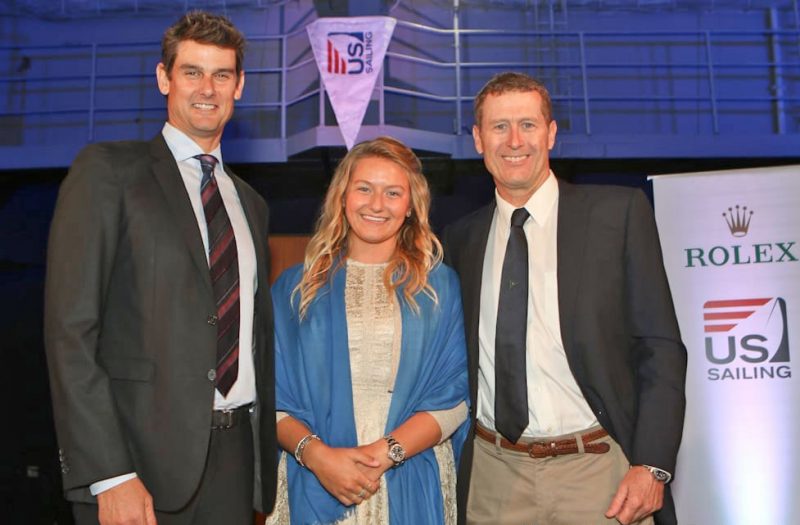 US Sailing Award Winners Mike Martin, Daniela Moroz and Adam Lowry