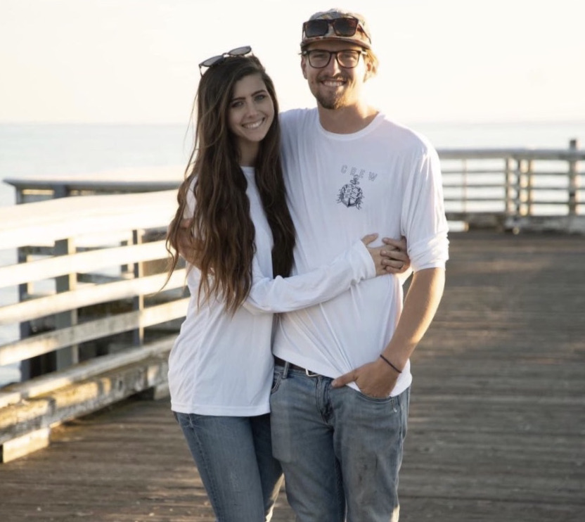 Chris and Marissa on dock