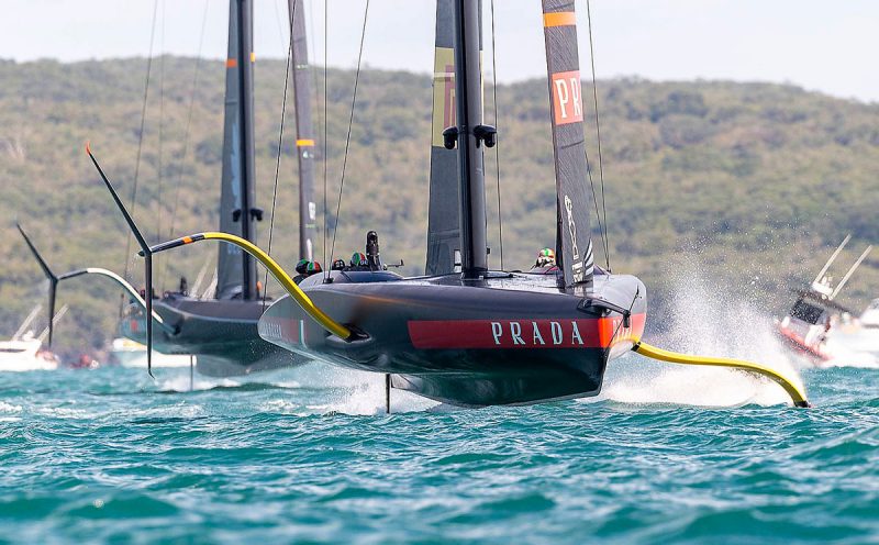 Luna Rossa ahead of Brittania