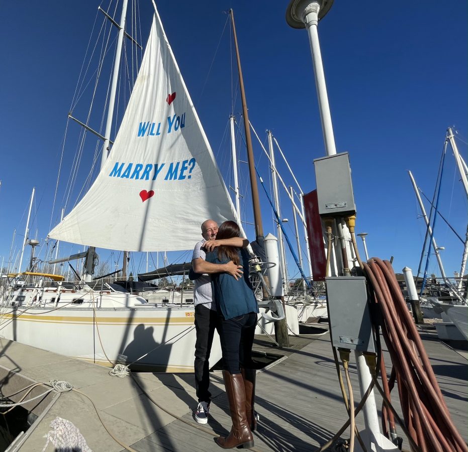 Grant and Angela on dock