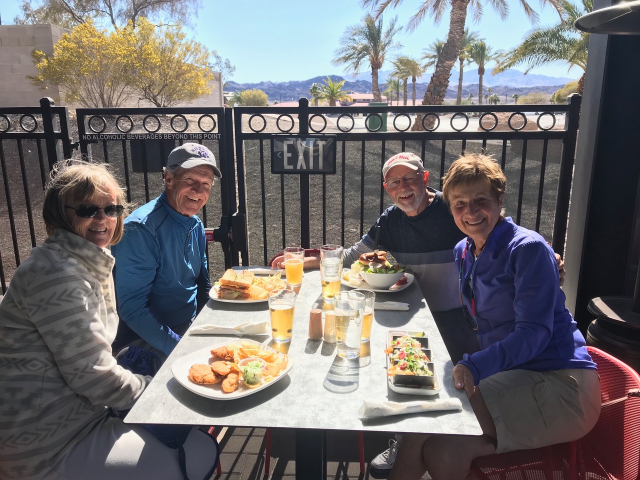 Sailors meeting for lunch