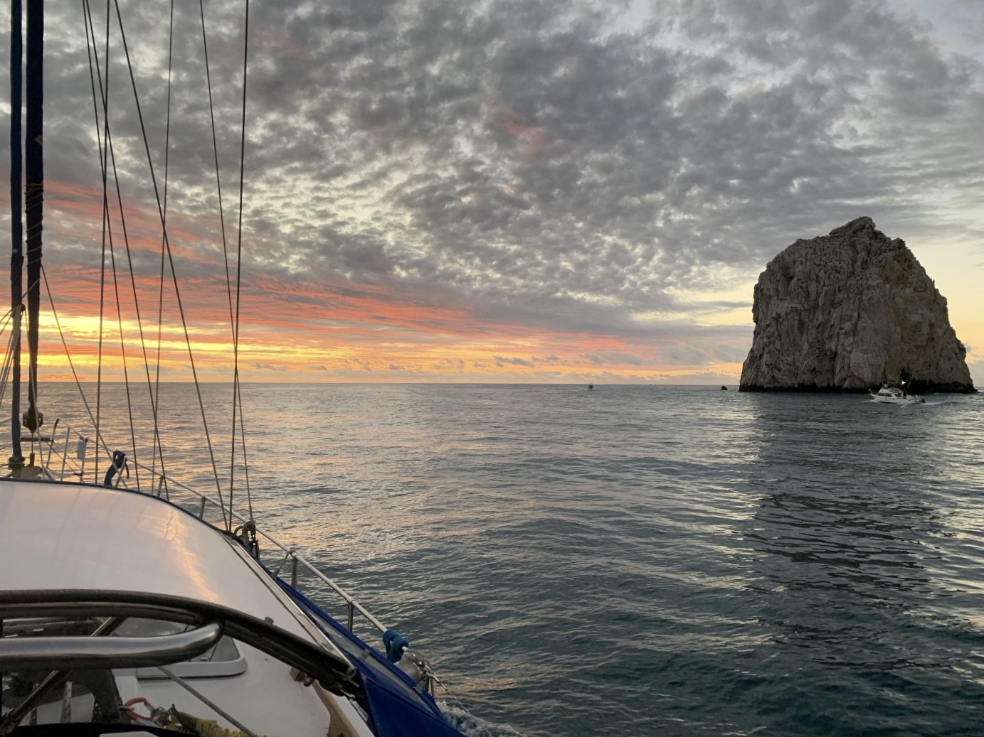 ocean view with rock