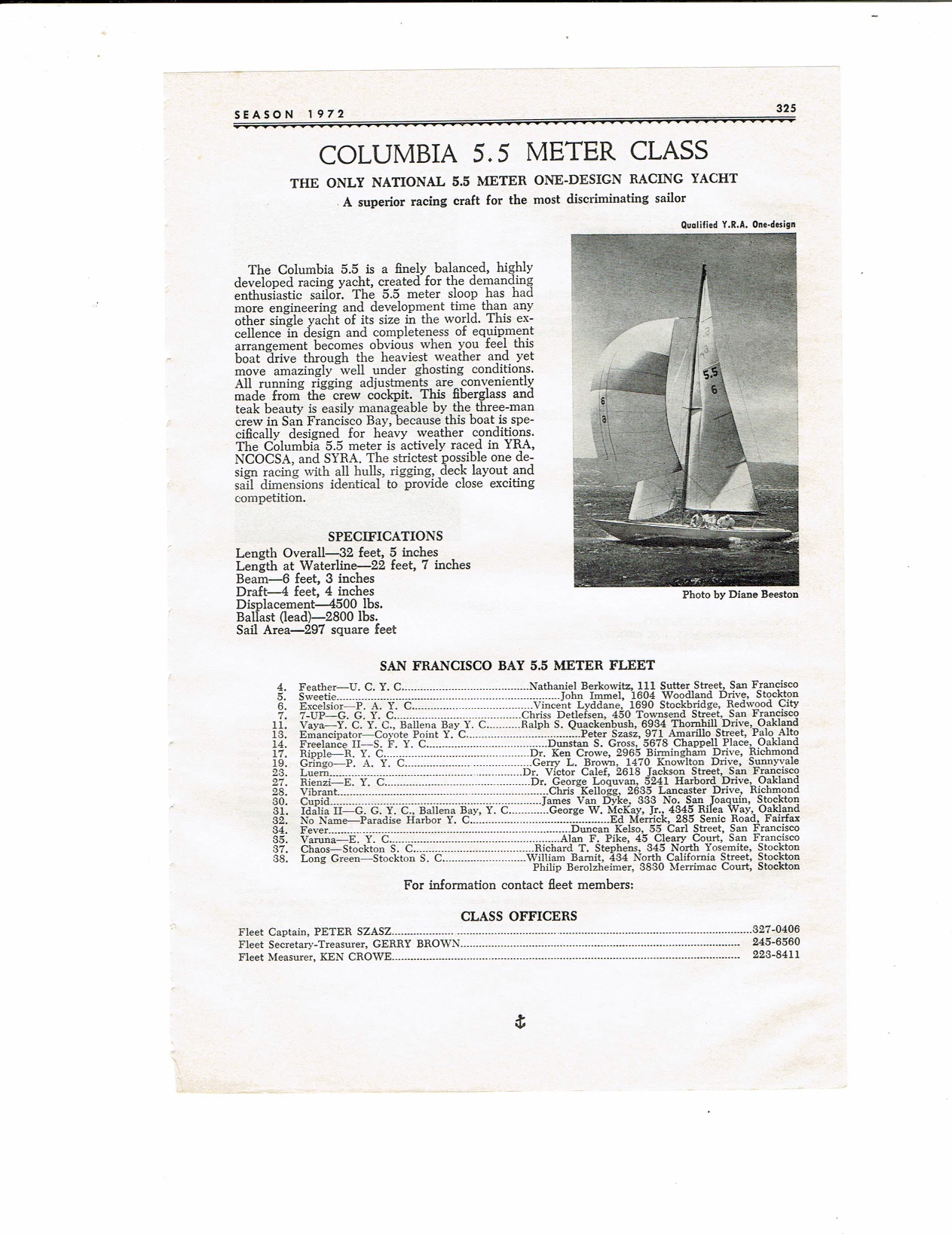 PICYA Page of Columbia 5.5