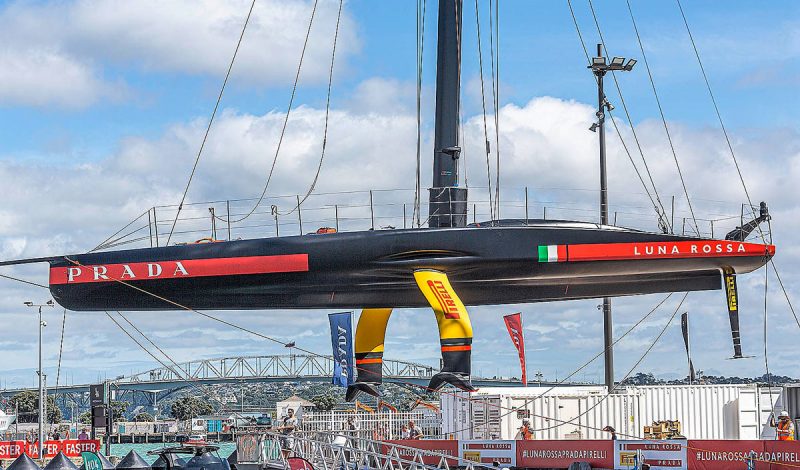 Luna Rossa hauled out