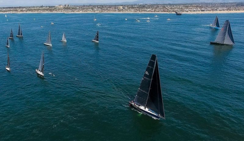 Fleet start off Newport Beach