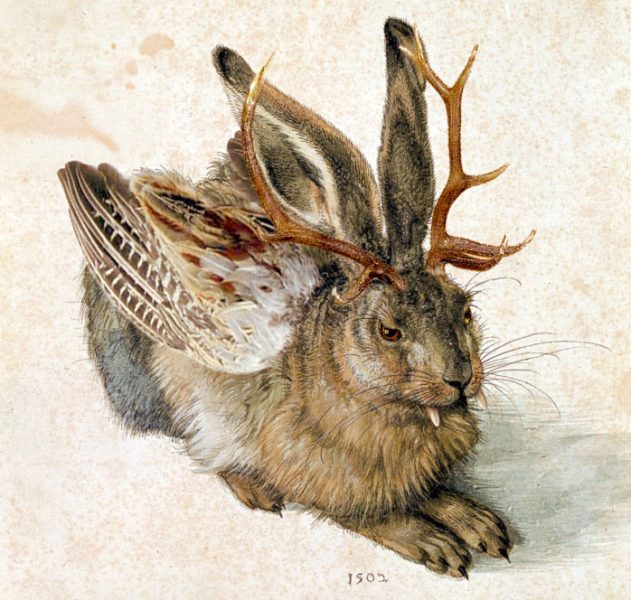 painting of a wolpertinger