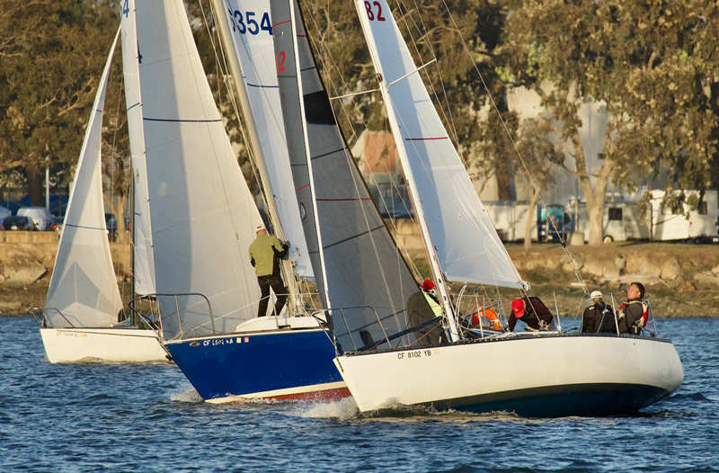 Sailing next to Coast Guard Island