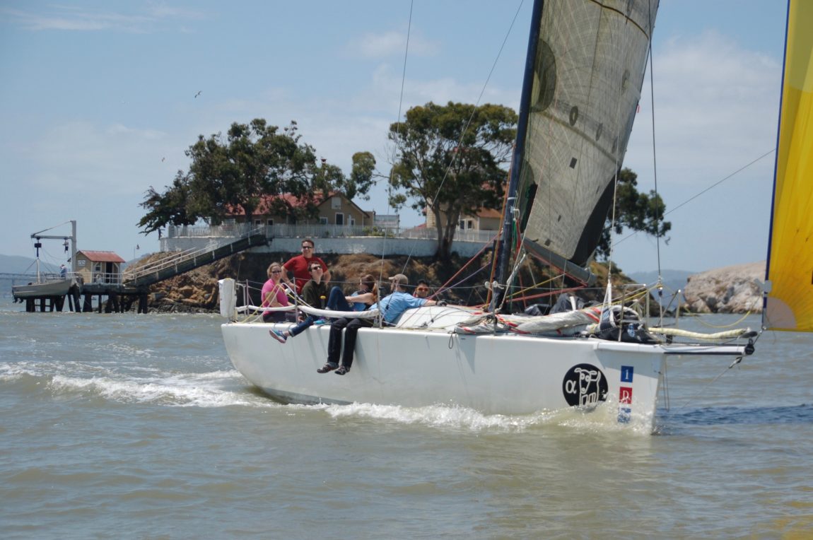 Sailing past East Brother Light Station