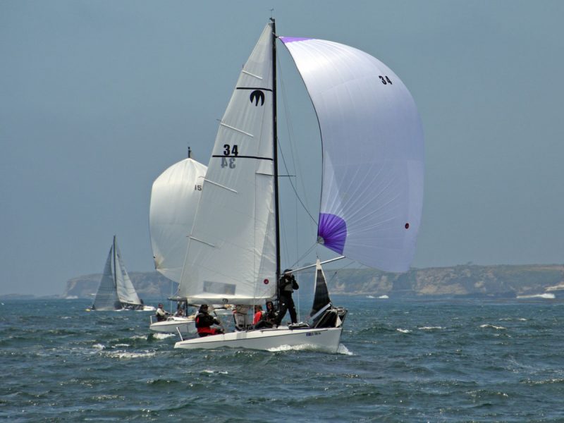 Moore 24s flying spinnakers