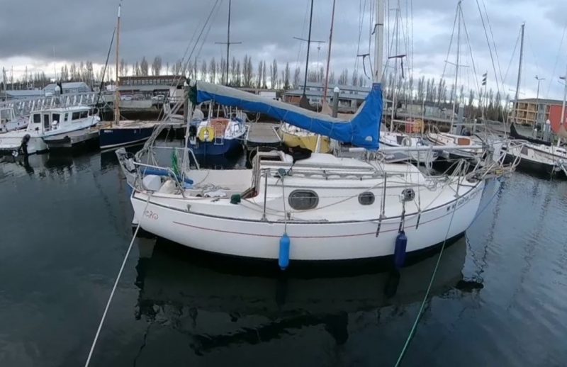 Warping a boat