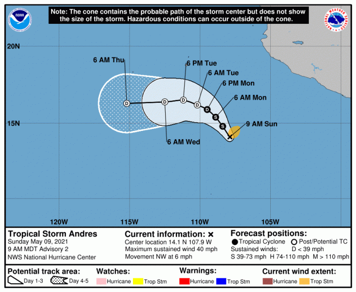 Graphic of TS Andres