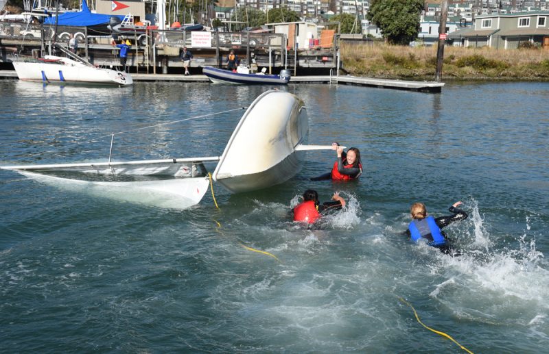 Three girls and a capsized FJ