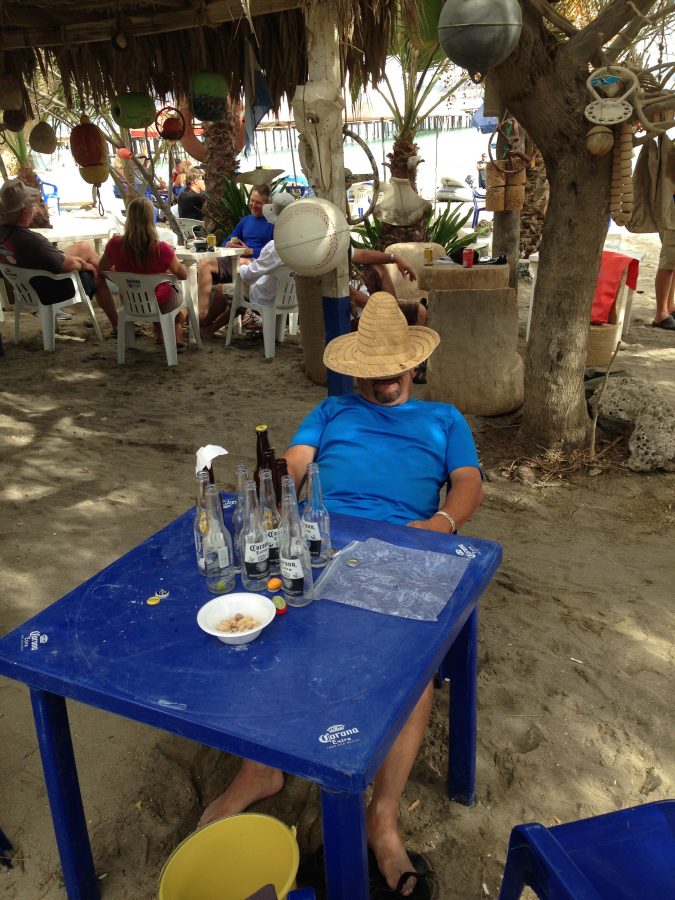 Person enjoying a chair in Mexico