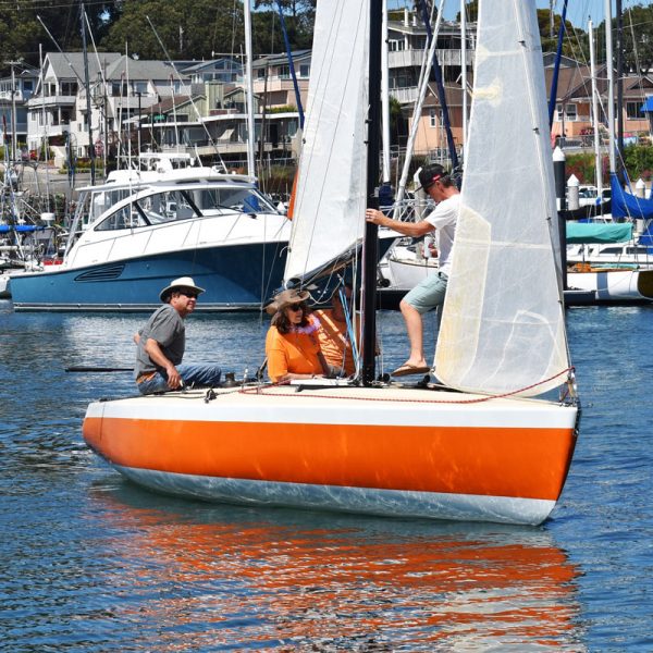 Nelly Belle sailing in Santa Cruz Harbor