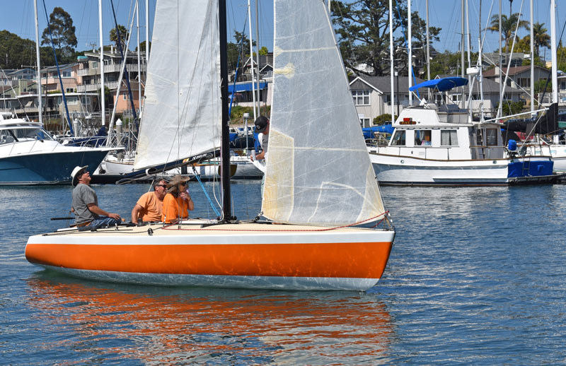 Nelly Belle sailing.